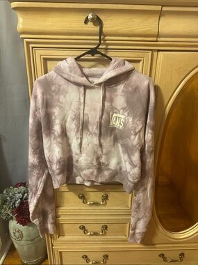 Vans Light Purple Tie-Dye Cropped Hoodie
